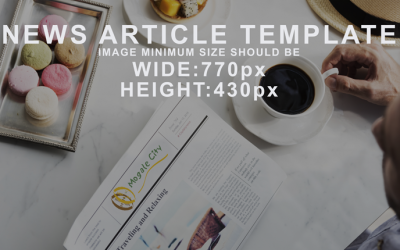 News article template test