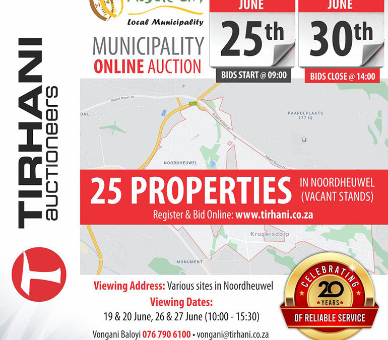 Mogale City online property auction