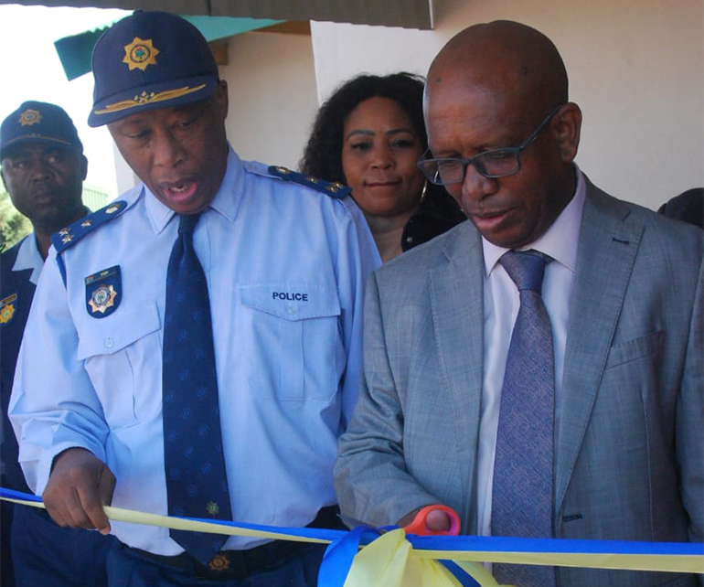 CALL FOR TEAM WORK AS RESTORED MUNSIEVILLE POLICE STATION HANDED OVER