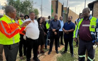 GOVERNMENT VISITS MOGALE TO ASSESS WATER SITUATION AS GAUTENG BATTLES WITH HIGH WATER DEMAND